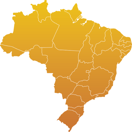 mapa do brasil em tons amarelos